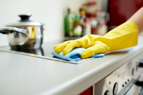 Deep cleaning kitchen surfaces and appliances in Kensington