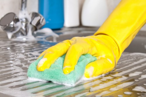 Local Kensington technician treating pet stains on upholstery